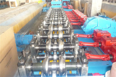 Gear Box Driven GuardRail Roll Forming Machine , Metal Deck Roll Forming Machine 12 Stations