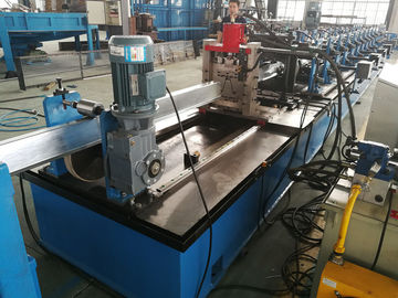 Manual / Hydraulic Decoiler Top Hat Roll Forming Machine , 70mm Solid Shaft