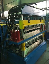 Steel Step Tile Double Layer Roll Forming Machine 15 + 19 Stations 5.5kw