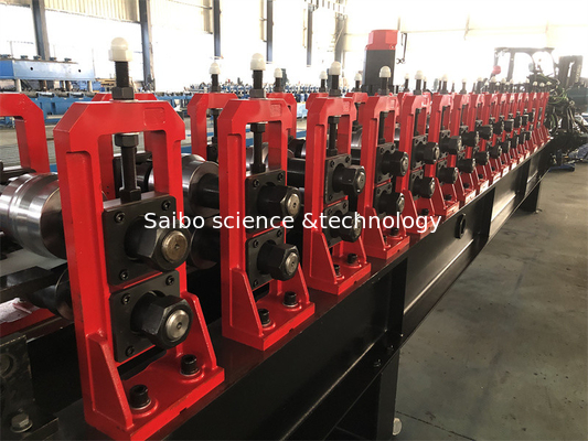 0.9mm GI Steel Door Frame Making Machine With Fly Saw Cutting System